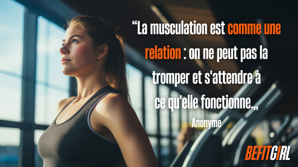 Citation musculation : la musculation est comme une relation ; on ne peut pas la tromper et s'attendre à ce qu'elle fonctionne.